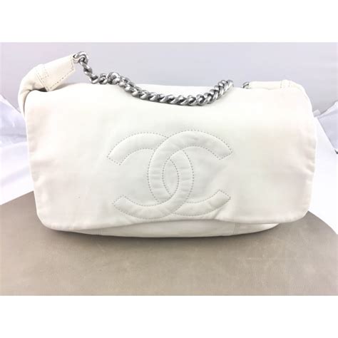 borsa in pelle bianca cc chanel|Chanel borse.